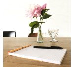 Schreibblock Rhodia orange geheftet 80 Seiten 5 x 5 n°16 Format 14,8 x 21 cm