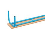 Banc scolaire Maternelle - taille 1 - petite section - couleur vernis