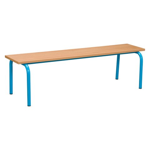Banco escolar - Talla 3 - 3º Infantil - color barniz - patas azules