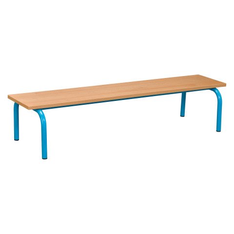 Banco escolar - Talla 1 - 1º Infantil - color barniz - patas azules
