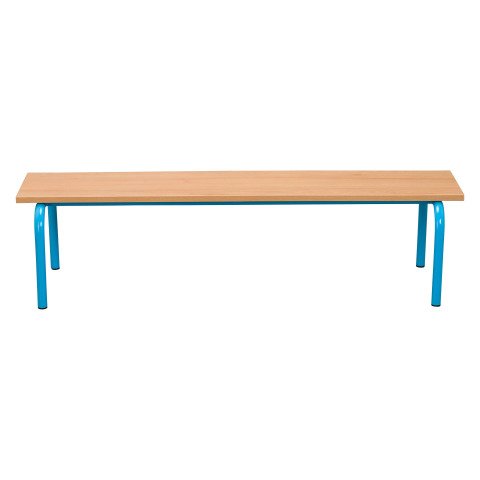 Banco escolar - Talla 2 - 2º Infantil - color barniz - patas azules