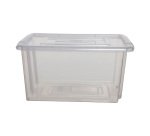 Whitefurze Stack & Store Mini opbergdoos 5 L zonder deksel, transparant