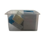 Whitefurze Stack & Store Small storage box 14 L without lid, transparent