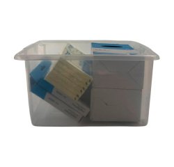 Whitefurze Stack & Store Small opbergdoos 14 L zonder deksel, transparant