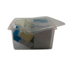 Whitefurze Stack & Store Small storage box 14 L without lid, transparent