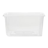 Whitefurze Stack & Store Mini opbergdoos 5 L zonder deksel, transparant
