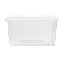 Whitefurze Stack & Store Mini opbergdoos 5 L zonder deksel, transparant