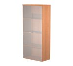 Mobile alto con ante in vetro Base Plus 80 x 35 x 180 cm