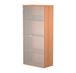 Mobile alto con ante in vetro Base Plus 80 x 35 x 180 cm