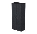 Mobile alto con ante di legno Base Plus 80 x 35 x 140 cm