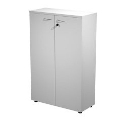 Mobile medio con ante in legno Base Plus 80 x 35 x 120 cm