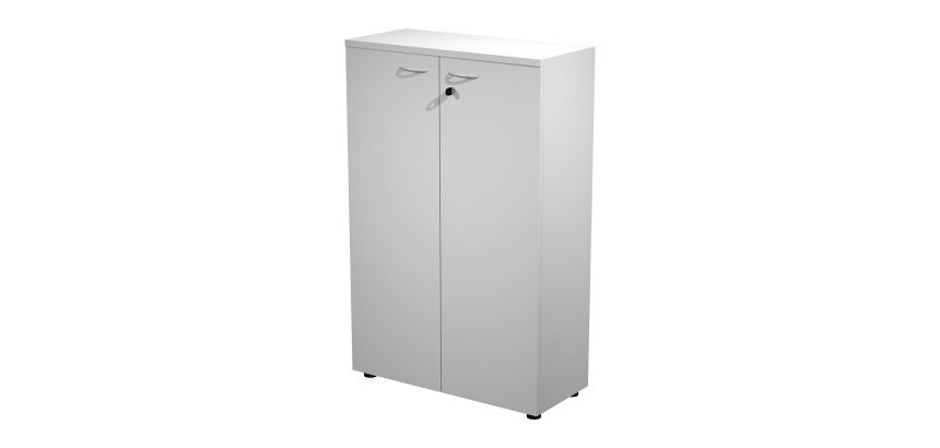 Mobile medio con ante in legno Base Plus 80 x 35 x 120 cm