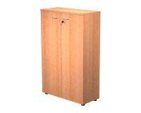 Mobile medio con ante in legno Base Plus faggio 80 x 35 x 120 cm
