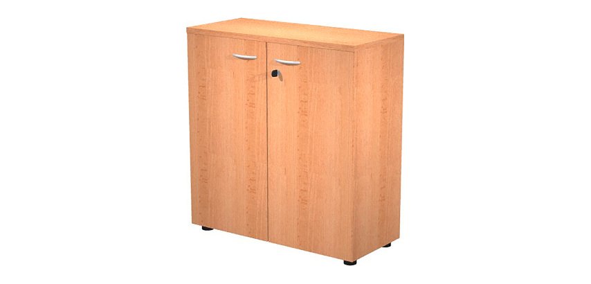 Mobile basso con ante in legno Base Plus 80 x 35 x 72 cm