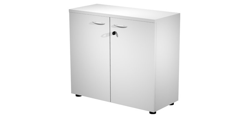 Mobile basso con ante in legno Base Plus 80 x 35 x 72 cm