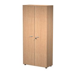Mobile alto con ante di legno Base Plus 80 x 35 x 140 cm