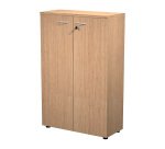 Mobile medio con ante in legno Base Plus 80 x 35 x 120 cm