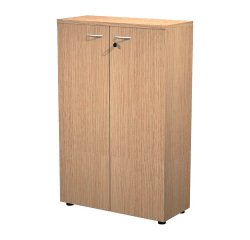 Mobile medio con ante in legno Base Plus 80 x 35 x 120 cm