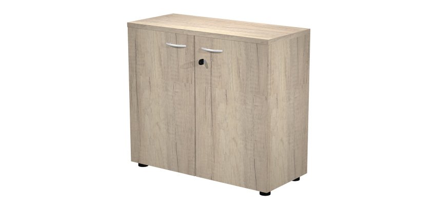 Mobile basso con ante in legno Base Plus 80 x 35 x 72 cm
