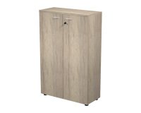 Mobile medio con ante in legno Base Plus 80 x 35 x 120 cm