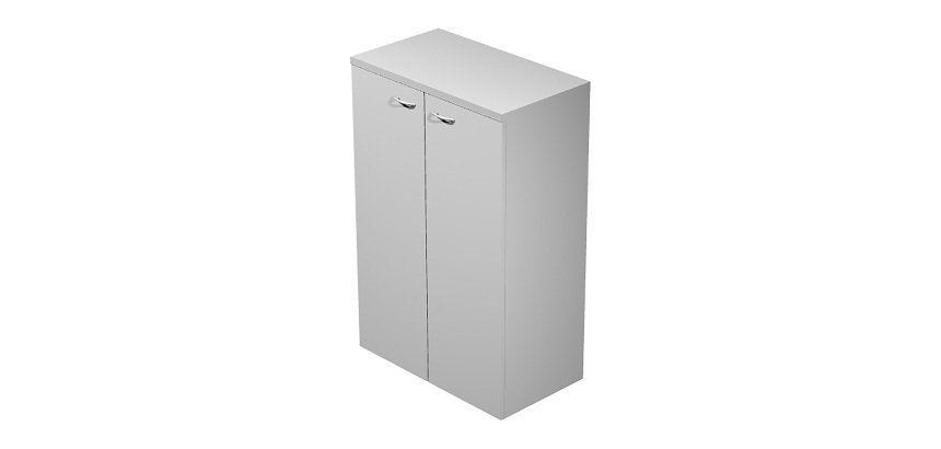 Mobile medio con ante in legno Base Plus 80 x 35 x 120 cm