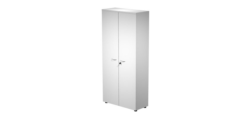 Mobile alto con ante di legno Base Plus 80 x 35 x 140 cm