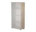 Mobile alto con ante in vetro Base Plus 80 x 35 x 180 cm