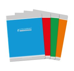 Stapled Notebook Conqueror Classic 17 x 22 cm - Large squares - 96 pages