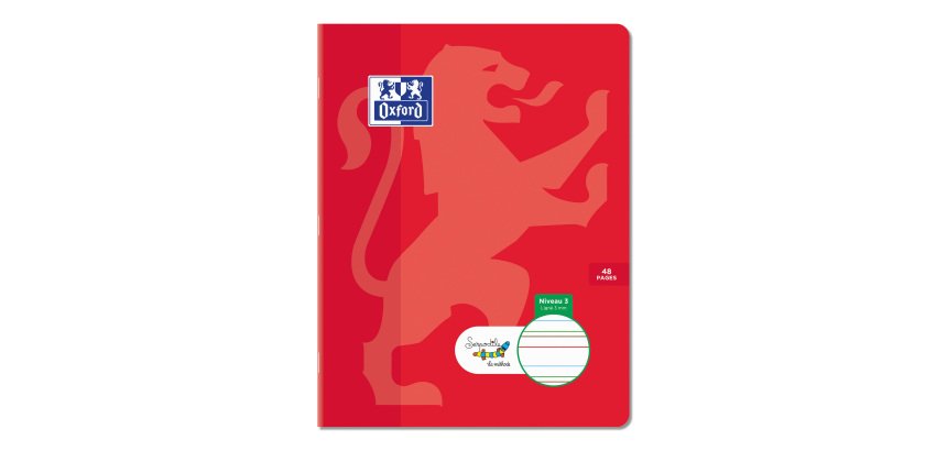 Stapled Oxford Serpodile Notebook 17 x 22 cm - 3 mm Lined - 48 pages– Special for Learning Disorders (Dyslexia, ADHD)