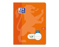 Cahier agrafé Oxford Serpodile 17 x 22 cm - Ligné 5 mm - 48 pages – Spécial troubles d’apprentissage (dys, TDAH)