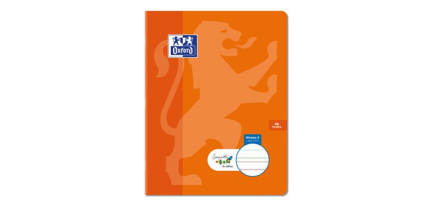 Stapled Oxford Serpodile Notebook 17 x 22 cm - 5 mm Ruled - 48 pages - Special Learning Difficulties (dys, ADHD)