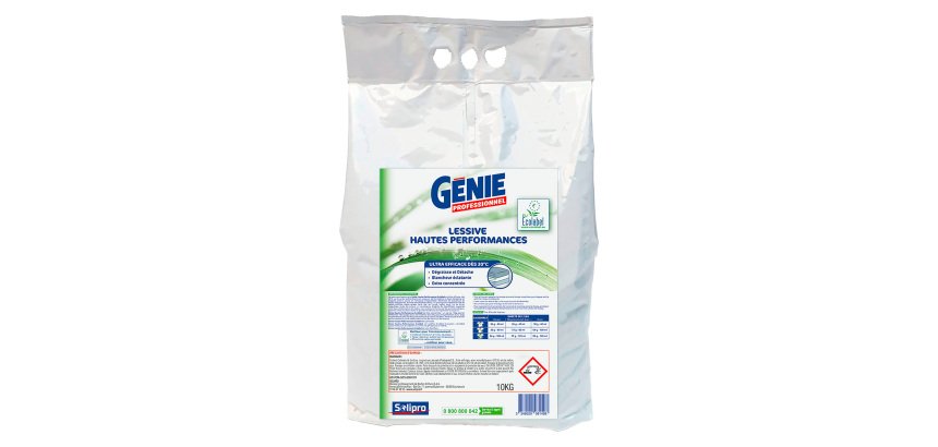 <p>Génie Professional High-Performance Powder Laundry Detergent – 10 kg Bag</p>
