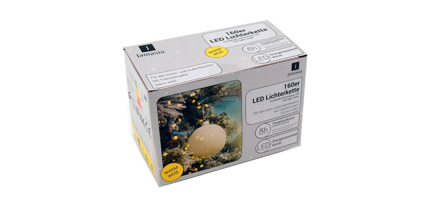 Jamasia Guirlande lumineuse LED, 160 ampoules, IP 44, vert