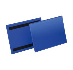 Pochette magnétique pour rayonnages - Format A5 paysage 210 x 148 mm - Boîte de 50