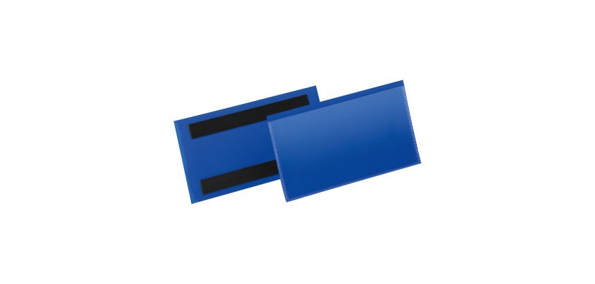 Pochette magnétique pour rayonnages - Format 150 x 67 mm - Boîte de 50