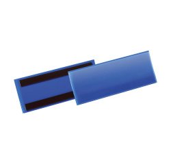 Pochette magnétique pour rayonnages format paysage 74 x 210 mm - Boîte de 50