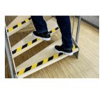 Ruban marquage au sol antidérapant Duraline Grip 15 m x 50 mm, noir/jaune