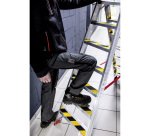 Ruban marquage au sol antidérapant Duraline Grip+ noir/jaune 15m x 50 mm