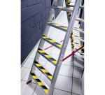 Ruban marquage au sol antidérapant Duraline Grip+ noir/jaune 15m x 50 mm