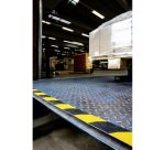 Ruban marquage au sol antidérapant Duraline Grip+ noir/jaune 15m x 50 mm
