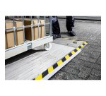 Ruban marquage au sol antidérapant Duraline Grip+ noir/jaune 15m x 50 mm