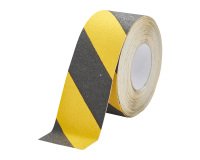 Ruban marquage au sol antidérapant Duraline Grip 15 m x 75 mm, noir/jaune