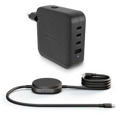 Pack: 100W GaN Power Adapter + ZENS USB C-C Pro 2 USB Cable 1.5m Black