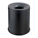 Corbeille à papier Antifeu Certifiée 15 L, noir