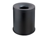 Corbeille à papier Antifeu Certifiée 15 L, noir