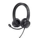 Trust HS-150 Casque avec fil Arceau Bureau/Centre d'appels, noir