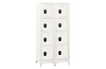 Vestiaire sur pied avec casiers visitables - démontable - 2 colonnes 8 portes