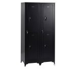 Vestiaire sur pied avec casiers visitables - démontable - 2 colonnes 4 portes
