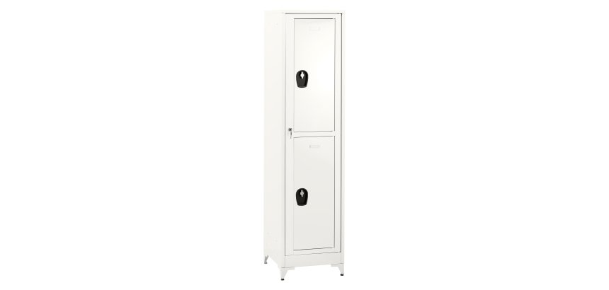 Vestiaire sur pied avec casiers visitables - démontable - 1 colonne 2 portes