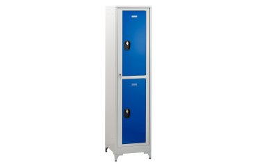 Vestiaire sur pied avec casiers visitables - démontable - 1 colonne 2 portes